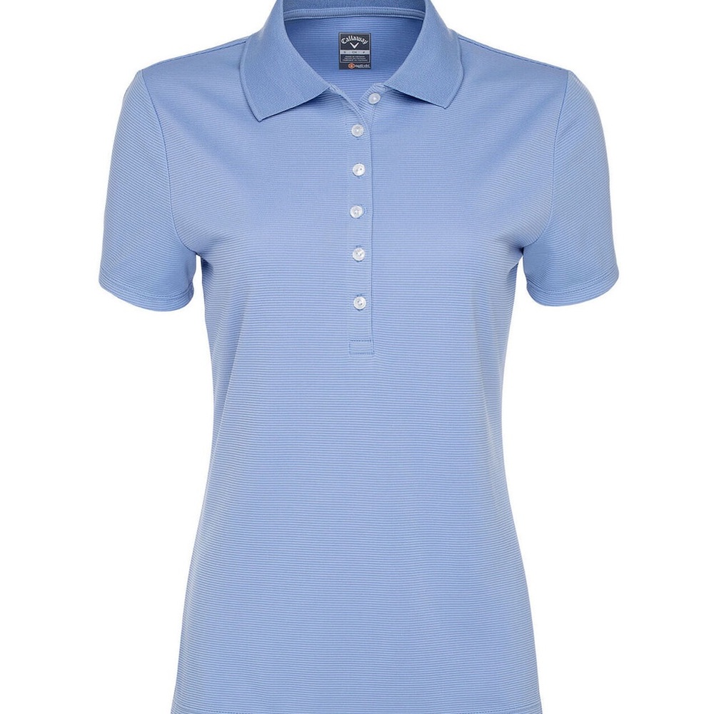 NWT Callaway CGW435 Ladies' Ottoman Polo Shirts in Provence Blue Size M
